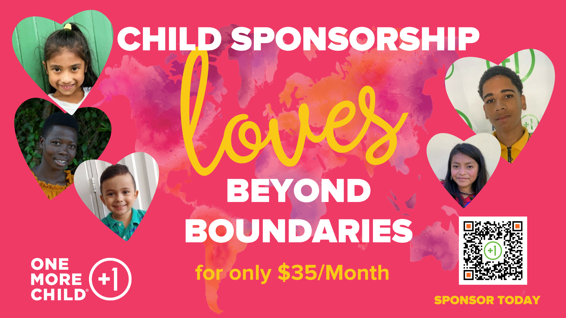 You love beyond boundaries by sponsoring a child
