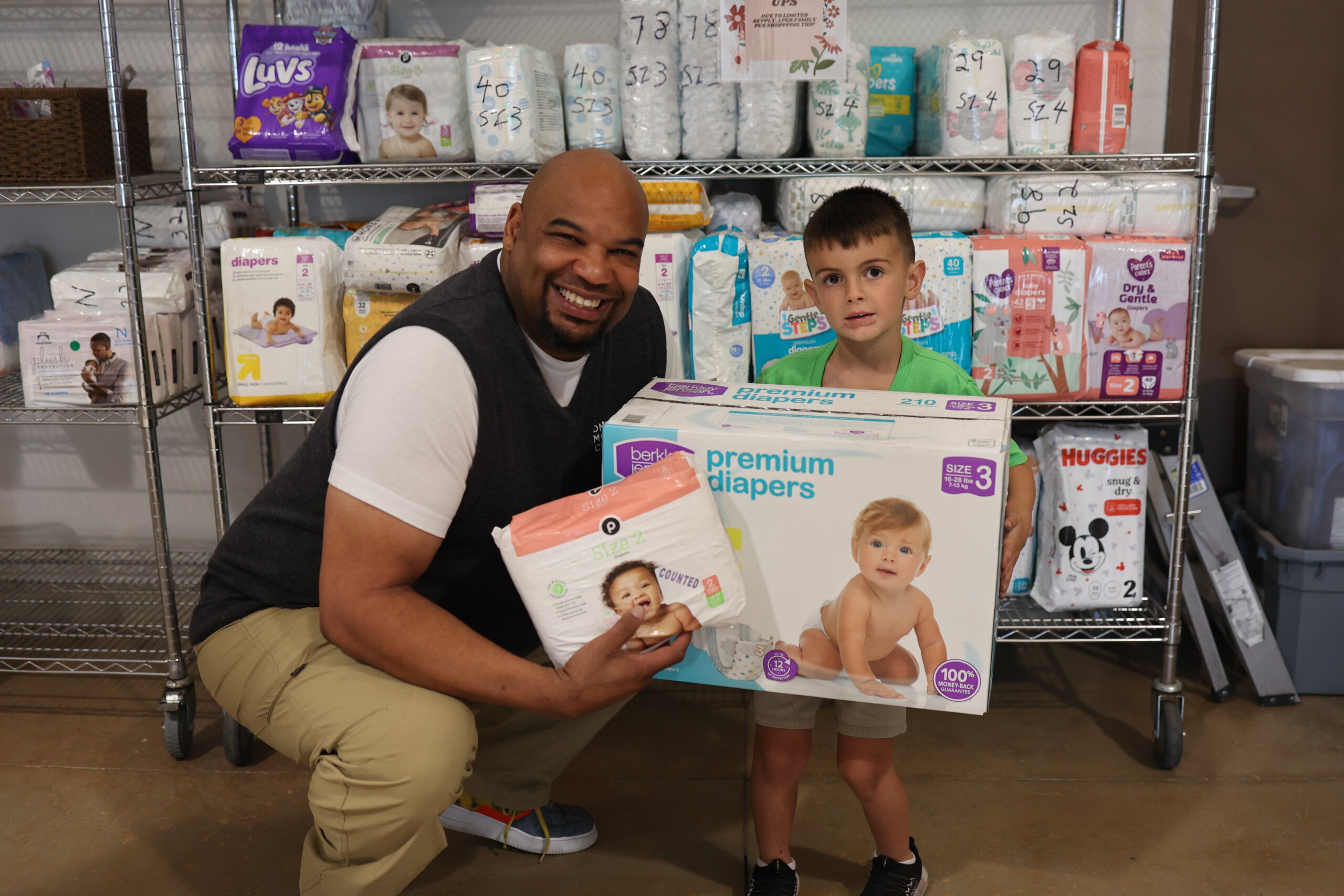 Diapers Donated Help a Foster Family In Need