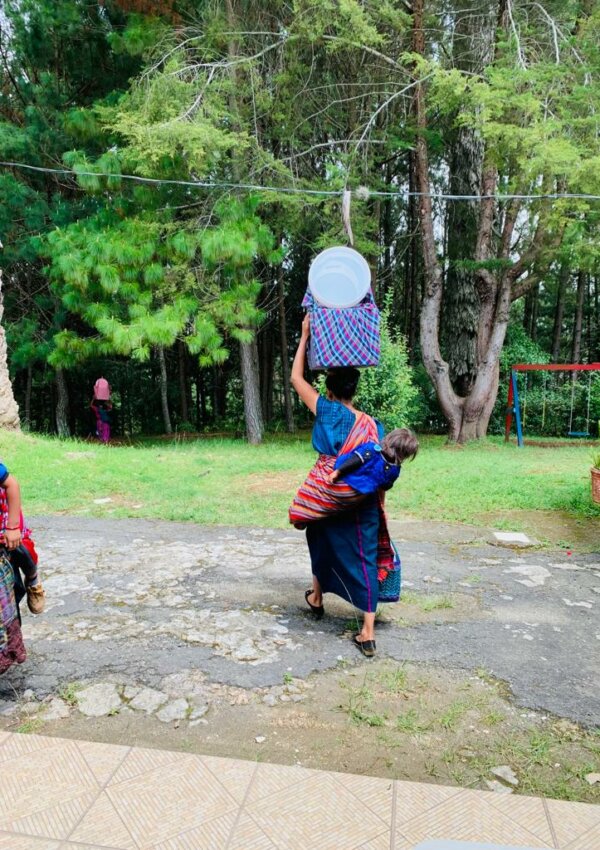 woman in Guatemala who carries home a water filter