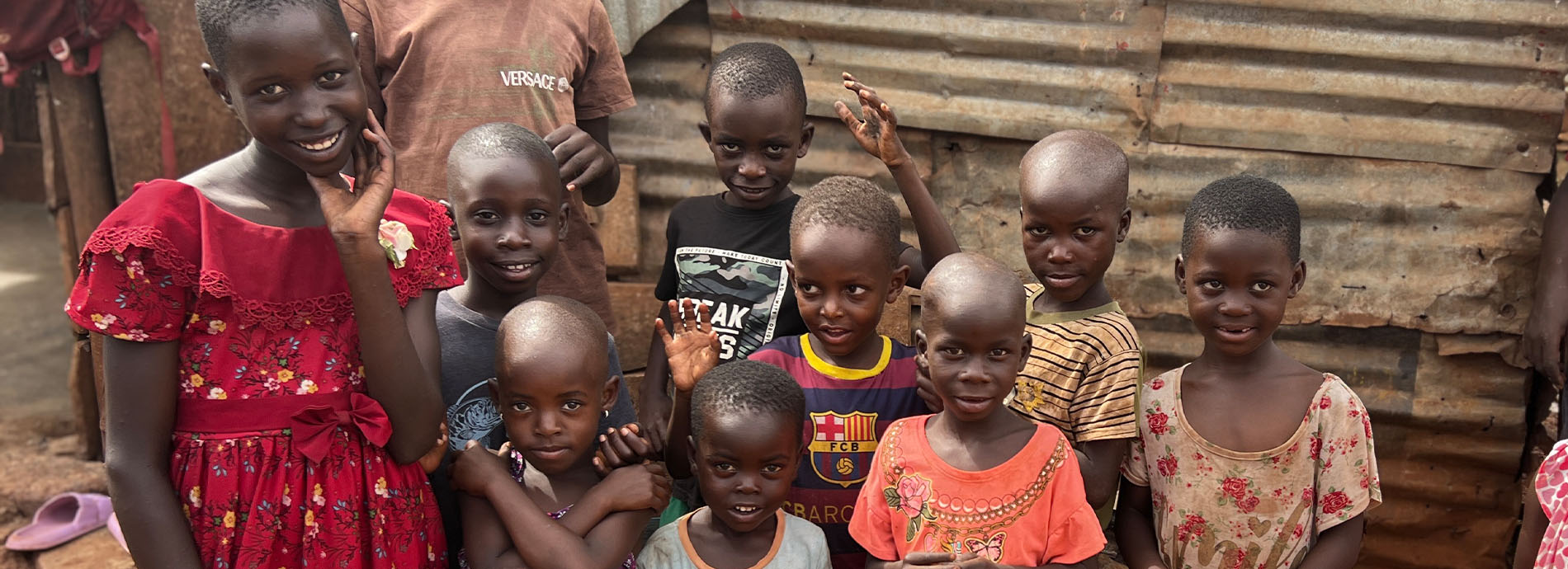 children in Uganda being helped by One More Child