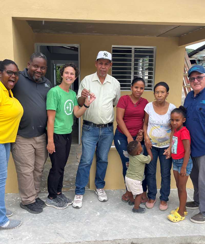team in dominican republic completes new house for family