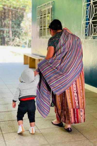 mother with boy released from malnutrition center