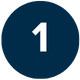 Blue circle with number 1